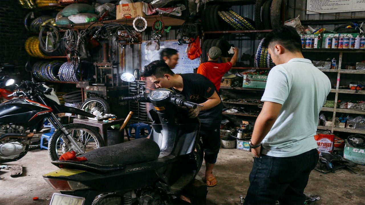 Sửa xe máy Quận Long Biên
