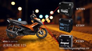 thay ắc quy xe máy Thành Phố Thuận An